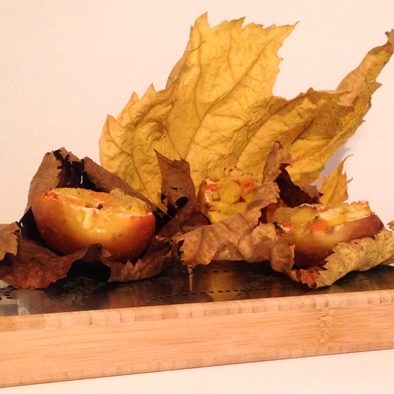 mele rosse ripiene di patate